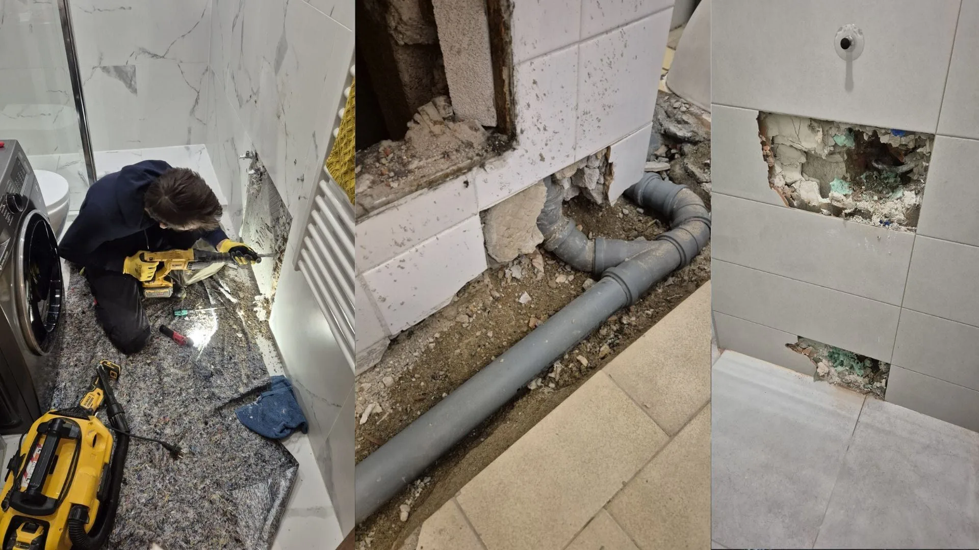 Hitni vodoinstalater servisira vodovodnu instalaciju u stambenom objektu u Zagrebu